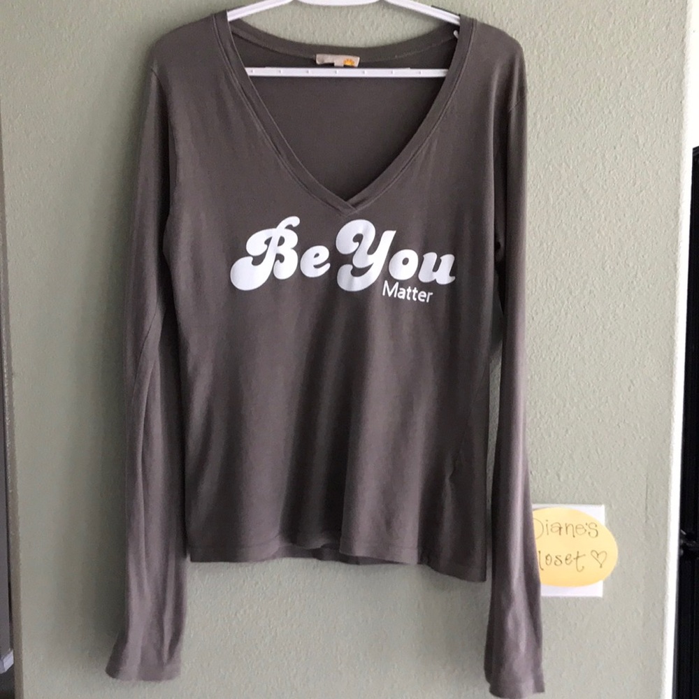 C&C California Women’s “Be You” Graphic V-Neck Tee